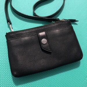 Michael Kors Pebbled Black Leather Crossbody Bag